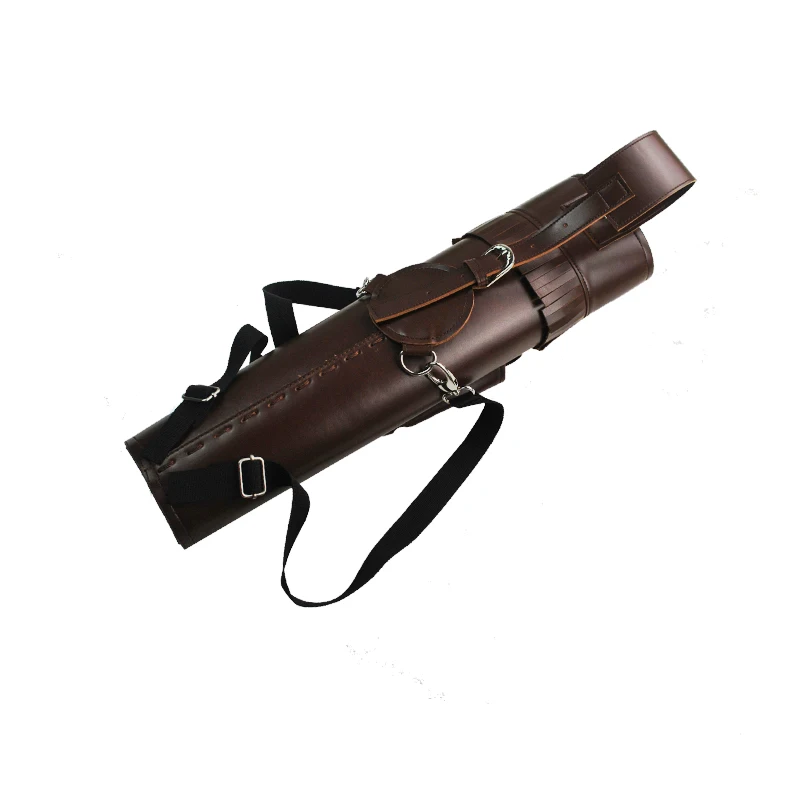 Stride Shoulder PU Leather Arrow Quiver With Braces For Bow Hunting Arrow Hunting And Shooting