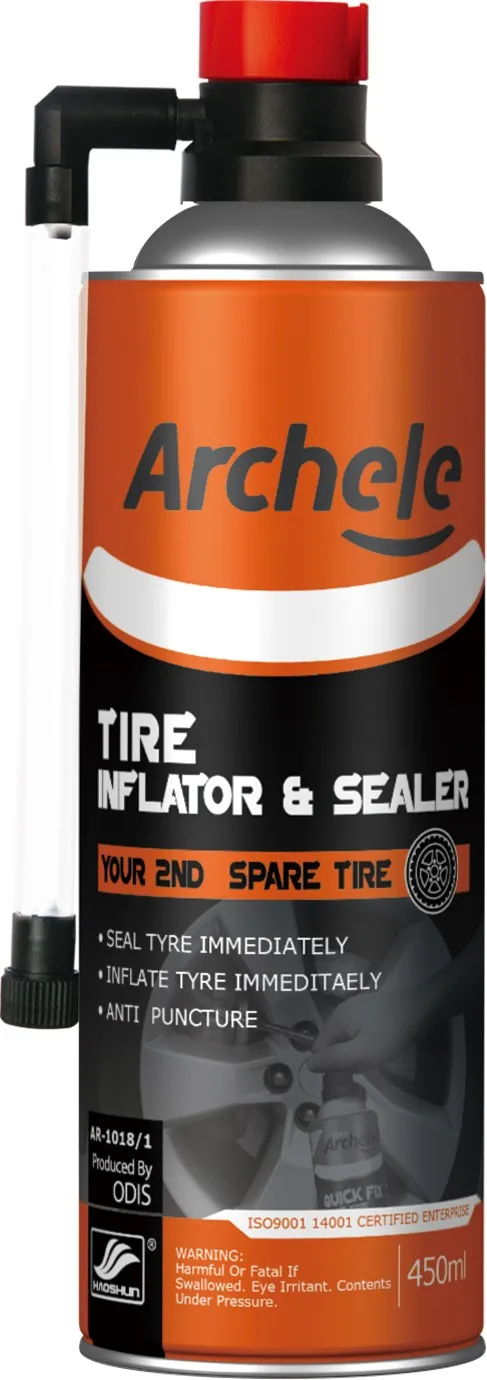 Хорошее качество, безопасный герметик для накачивания шин для чрезвычайных ситуаций с функцией предотвращения прокола