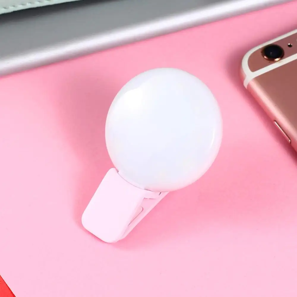 
Factory Rechargeable Phone LED Selfie Ring Light Makeup with 3 Modes Dimmable Clip Ring Lights 
