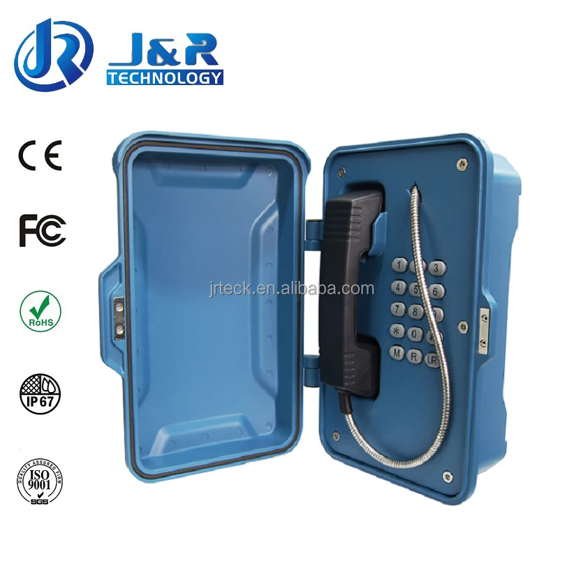 Всепогодный промышленный SIP аварийного телефон, водонепроницаемость придорожных вызова Box