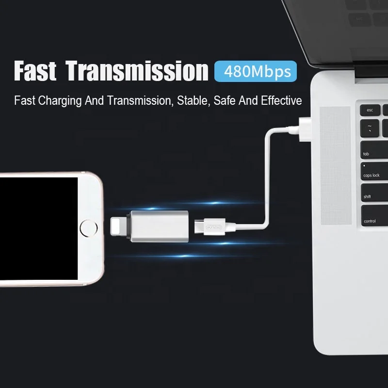  Высококачественный преобразователь SUNLINE с 8 Pin на Type C мама адаптер Usb