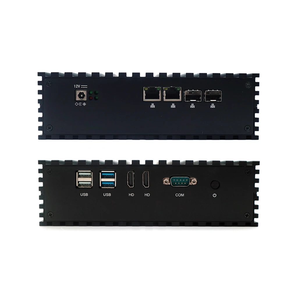Низкая цена материнская плата x86 linux для двух портов sfp и тонкий клиентский