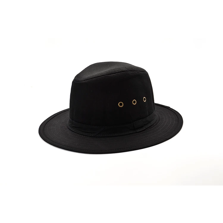 Multi-color Promotional Gift  Black Cowboy Straw Boater Hats Summer Straw Fedora Hat Women
