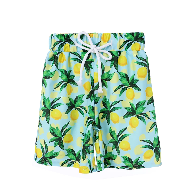 2019 Baby Boy Clothes Wholesale Children Boutique Clothing Printed Boy Swimsuit Boy Swimming Trunks With Drawstrings