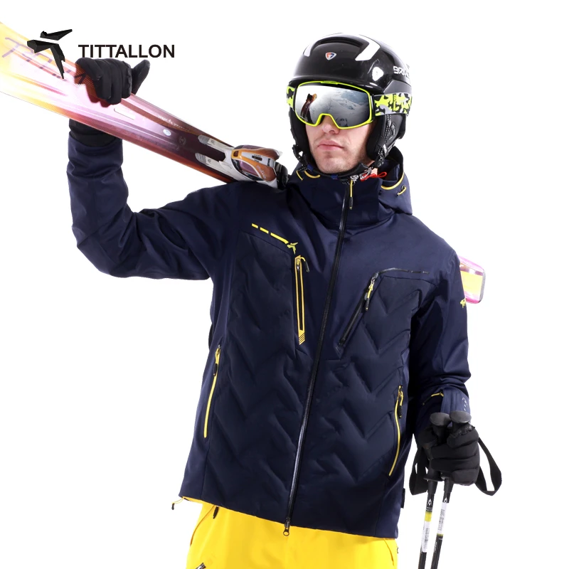 Brand Custom High Quality Waterproof Crane Ski Jacket Men winter padding warm windbreaker waterproof mens ski jacket