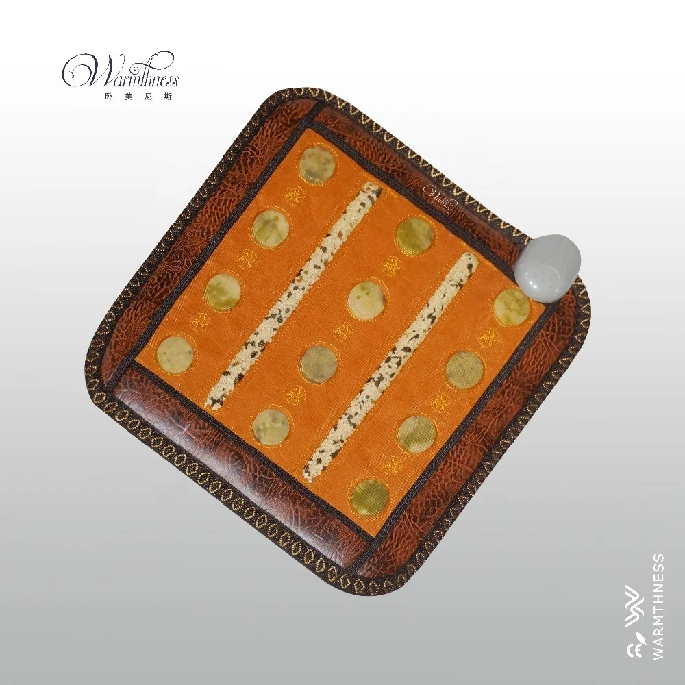 far infrared negative ion electric thermal massage jade stone warm seat cushion