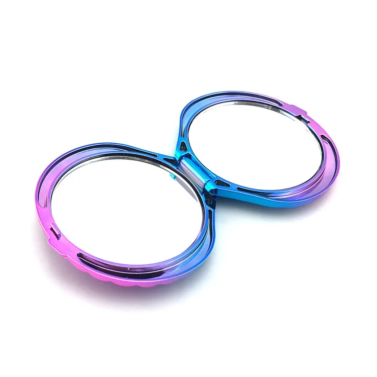 
Colorful UV Small Plastic Pocket Mirror Shell Manufacture Seashell Mirror 