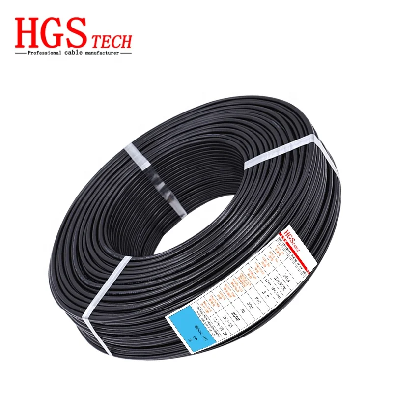 UL2464 20AWG 300 в изолятор ПВХ твердое ядро плетеный медный провод 6 мм