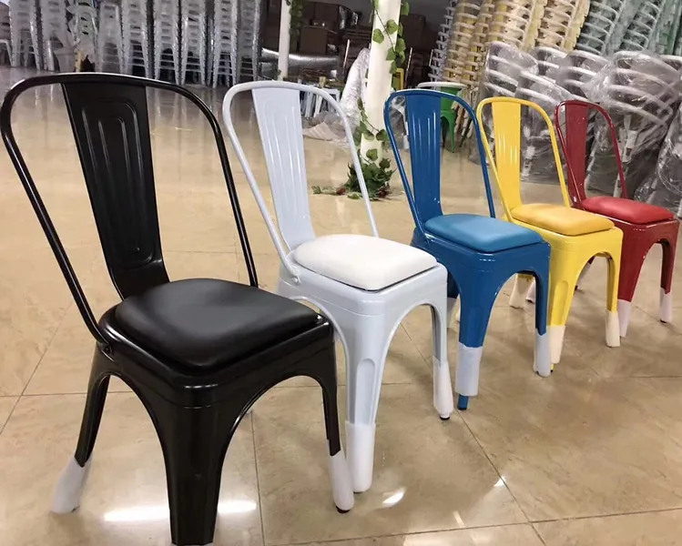 Fashion style cushion seat restaurant chair for fast food cafe shop