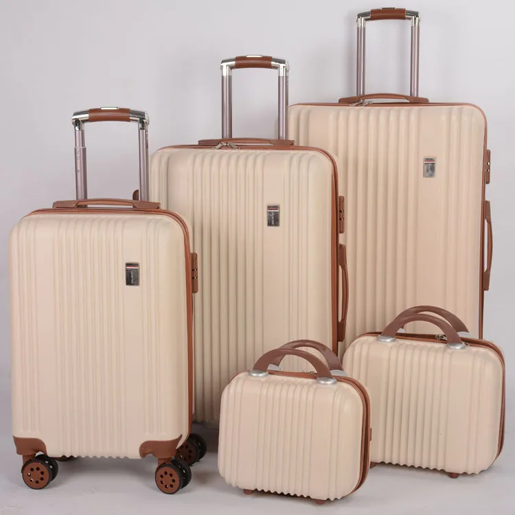 Swiss Case 4 Wheel Spinner 3 Piece ABS Luggage Set SILVER Hardside Suitcase