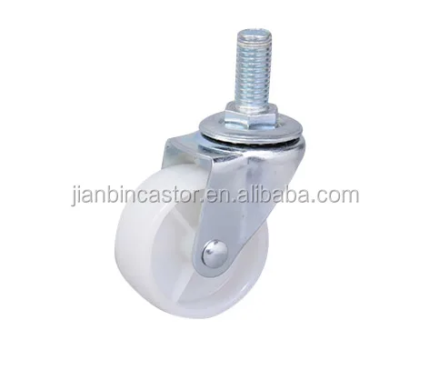 Light duty  furniture casters  wheel,white PP wheel