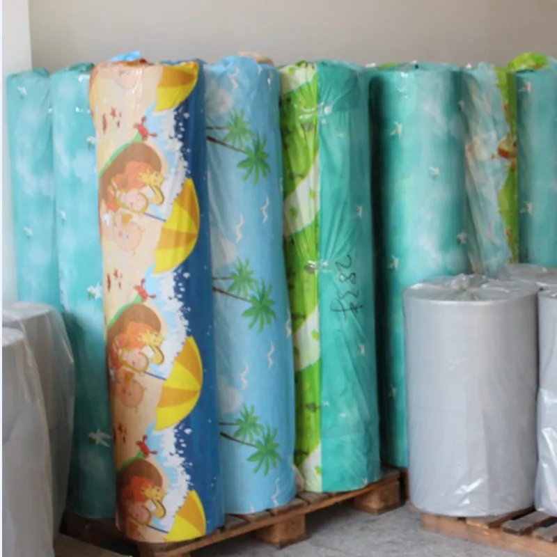 OPP Printed colorful Film Laminated pp spunbond Nonwoven fabric for nonwoven bag