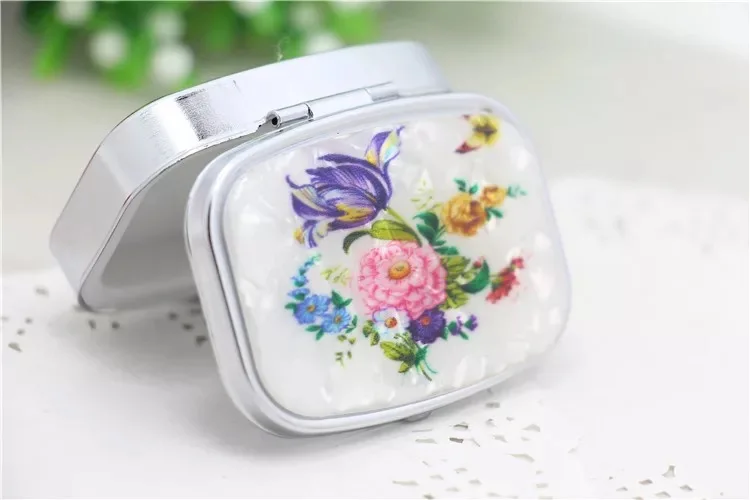 Портативный таблетки металла хранения разного рода дисков коробка может сделать изготовленный на заказ логотип