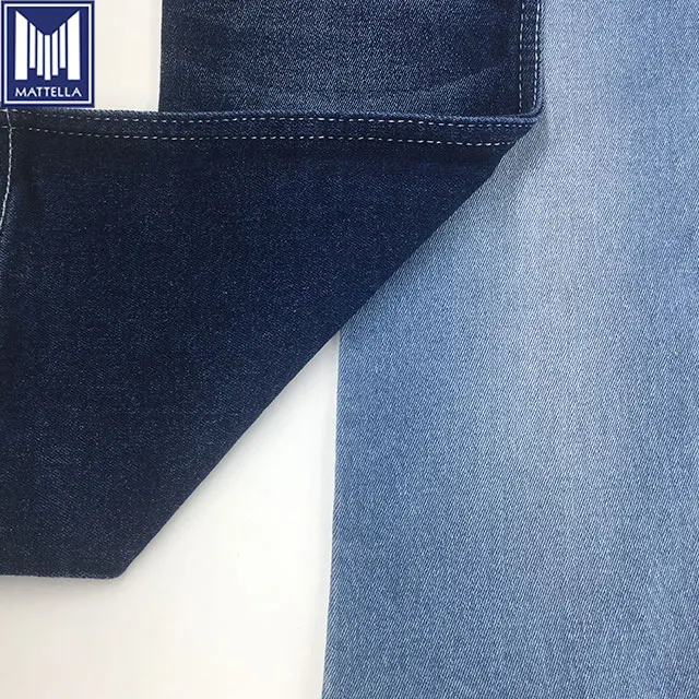 K9324 wholesale 12oz heavy stretch elastane 98% cotton 2% spandex denim fabric for lady women pants jeans