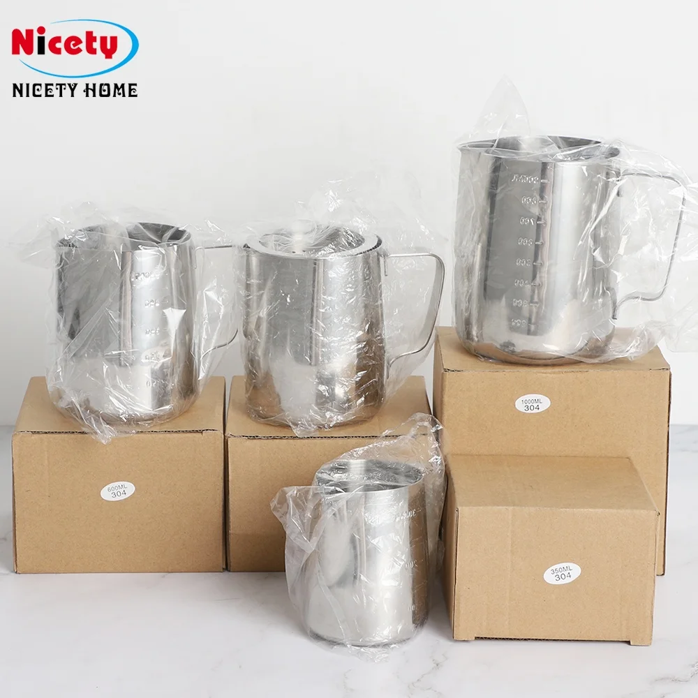 
High Demand Frothing Pitcher Stainless Steel Milk Pitcher Latte Art Jug for coffee 