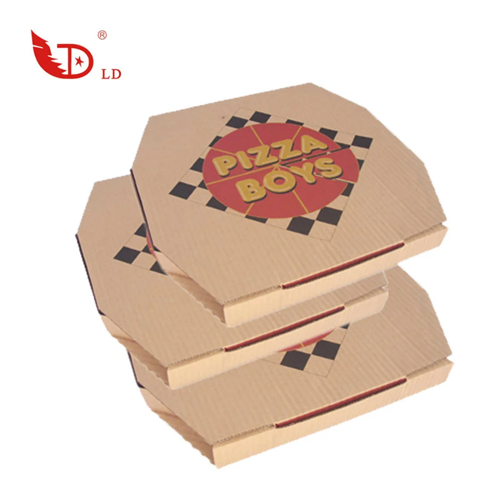 China manufacturer hot sale cheap 6/7/8/10/12/14/16 inch custom full color printed  pizza packing box