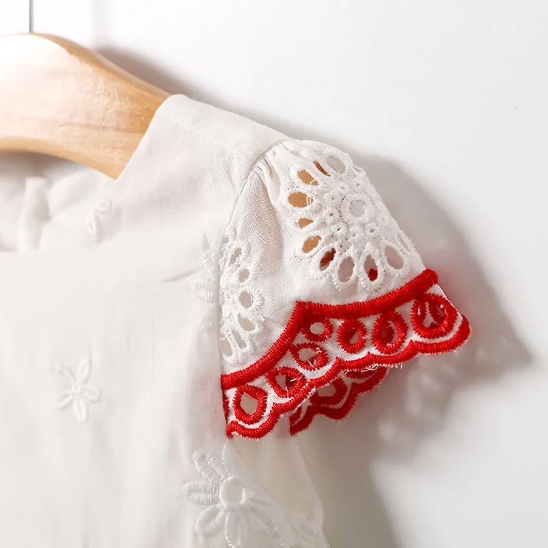 Baby Clothes Baby Girl Summer 100% Cotton Short  Sleeve  Dress, Retail And Wholesale