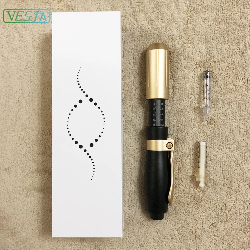 2019 Vesta 0.5ml Hyaluronic Injection Pen Top Quality Customized LOGO Design No Neelde Hyaluronic Acid Pen For Lip Filler