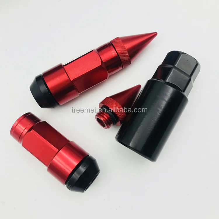 Racing Car Wheels Rims Lug Nuts with Anti-Theft Spiked Lug Nuts M12x1.5/1.25