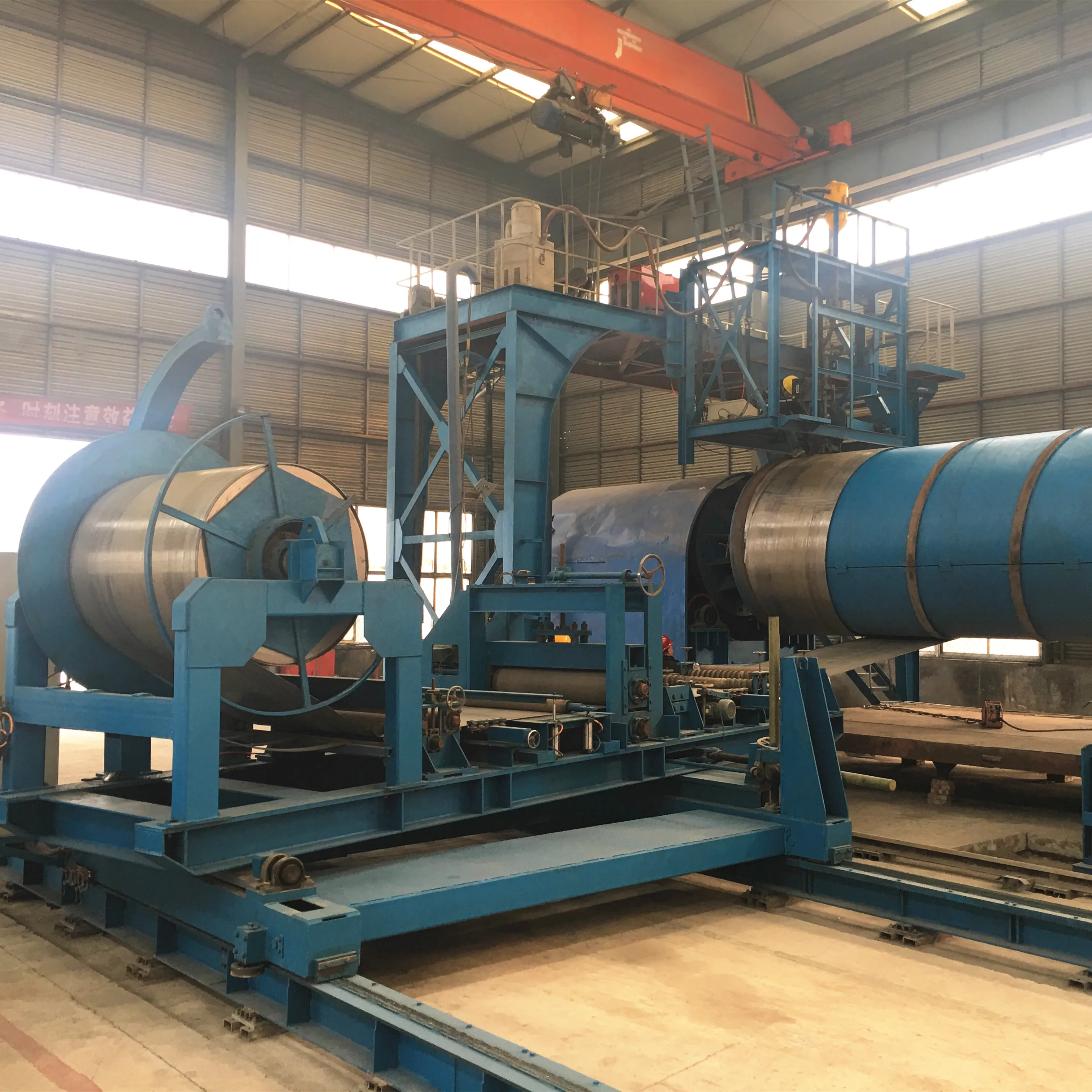 Precast JCCP PCCP RCCP Reinforced Cage Microtunnel Concrete Jacking Drainage Pipe Steel Cylinder Welding Machine