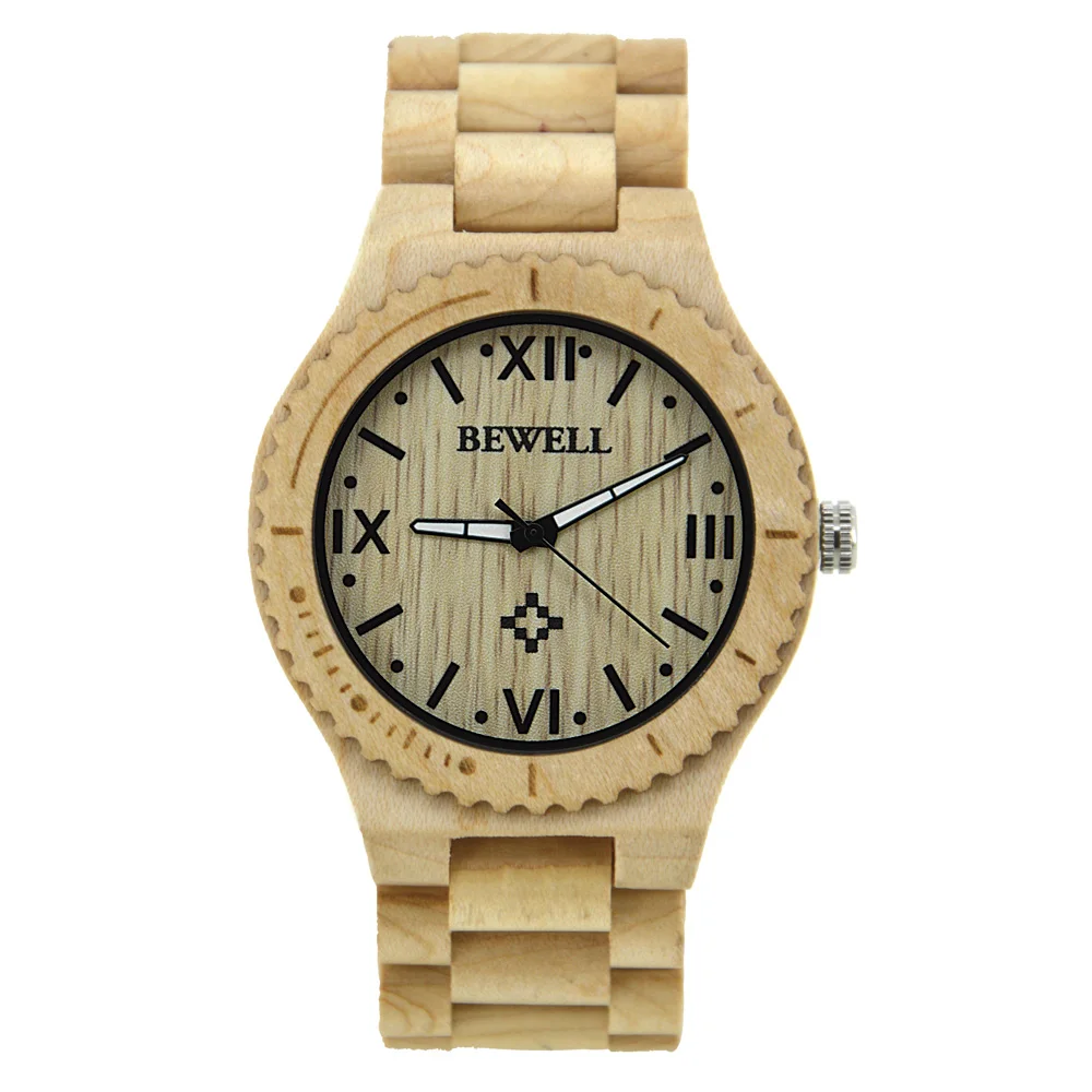 Most Popular bewell wood watch for man in stock