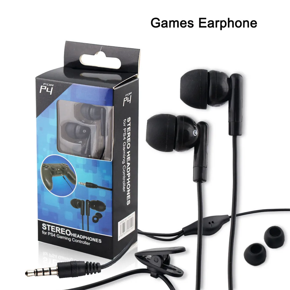 New Game Headset Wire Line Earphone Double Bass 3.5MM For PS4 In-ear Earphone Colorful Headset Quality Ear phones for Phone