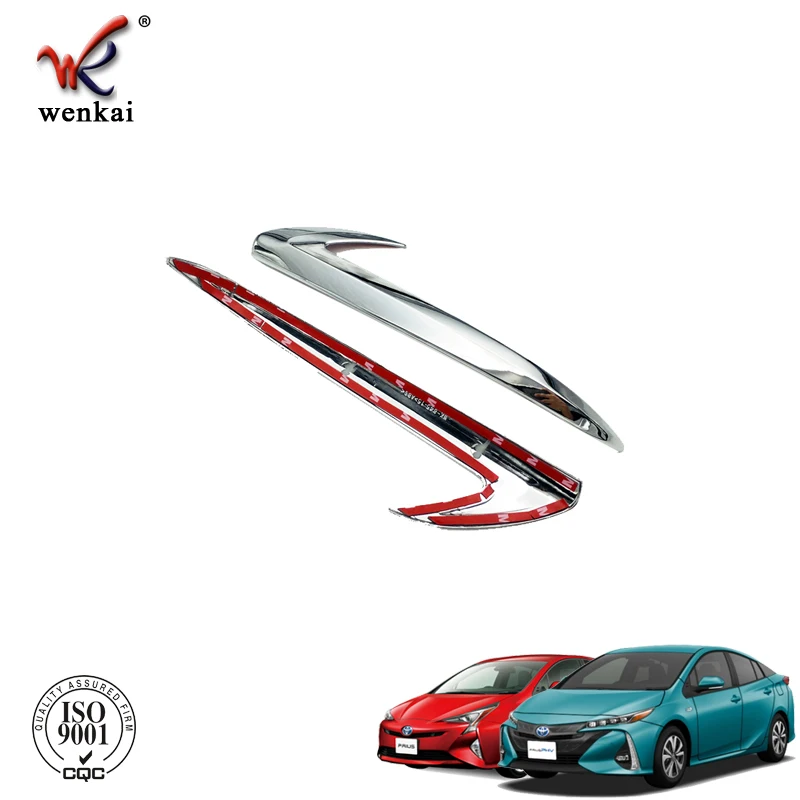 2pcs ABS Chrome Rear View Side Mirror Cover Decoration Trims For Toyota Prius PHV Prime Car Accessories 2016 2017 2018 2019 2020