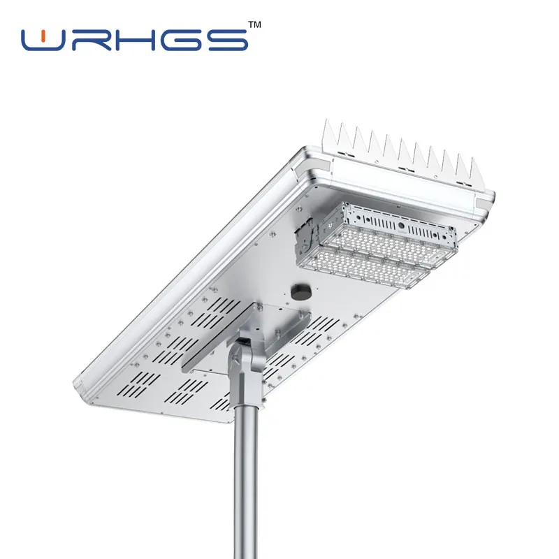 
microwave sensor integrated solar street light outdoor 200w 80w 100w 50w 30w led lamp with adjustable amr 