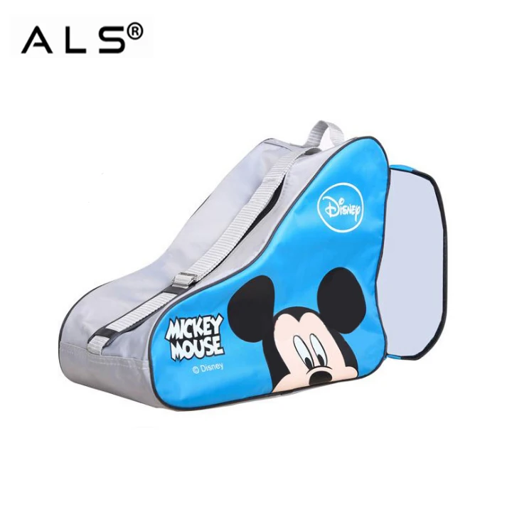 
Roller line skating boot bag, shoulder strap carry kids boot ice skate bag with helmet compartment 