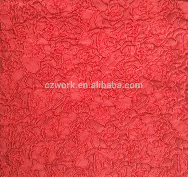 High-grade Quality Red Brocade Fabric Chinese Wedding Dress Fabric