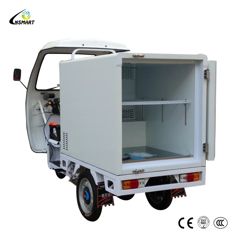 
Hot sale China electric motorcycle in China, refrigerated freight tricycle/frozen ice cream truck 