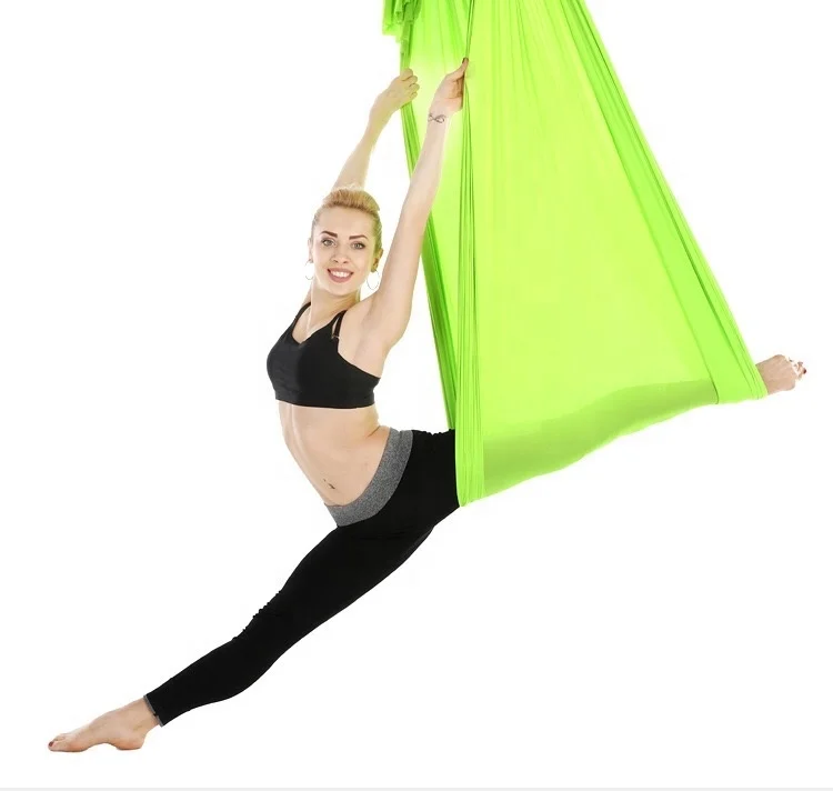 Aerial Yoga Hammock - Premium Yoga Hanging Sling Aerial Pilates Nylon Fabric Antigravity Flying Yoga