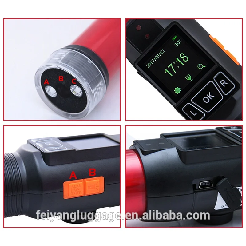 Safe driving safety roadway alcohol tester alcohol quick alcohol tester with traffic baton function