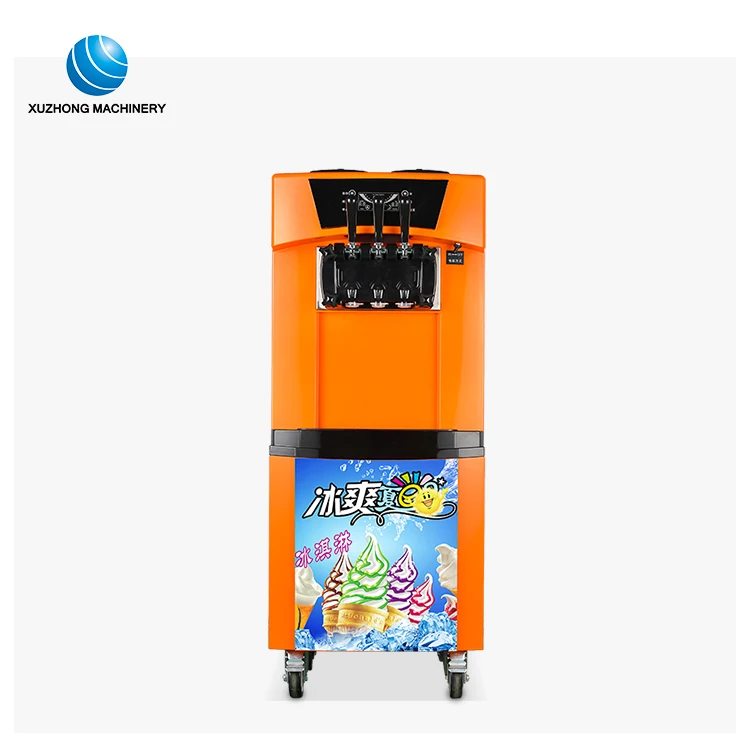 220V Hopper Cooling soft serve ice cream machine /commercial soft serve ice cream machine
