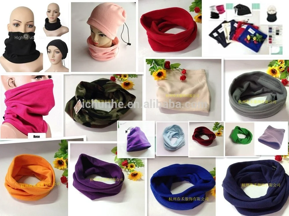 Factory Cheap sport polar fleece neckwarmer  11 colors polar fleece neck warmer  add Embroidery logo balaclava mashat in stock