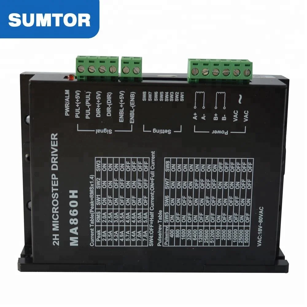 однополюсный драйвер шагового двигателя Digital MA860H для мотора серии nema 34 86HS