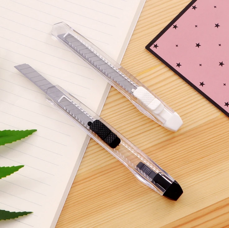 Мини Портативный нож ABS Прозрачный Универсальный нож детский резак для бумаги