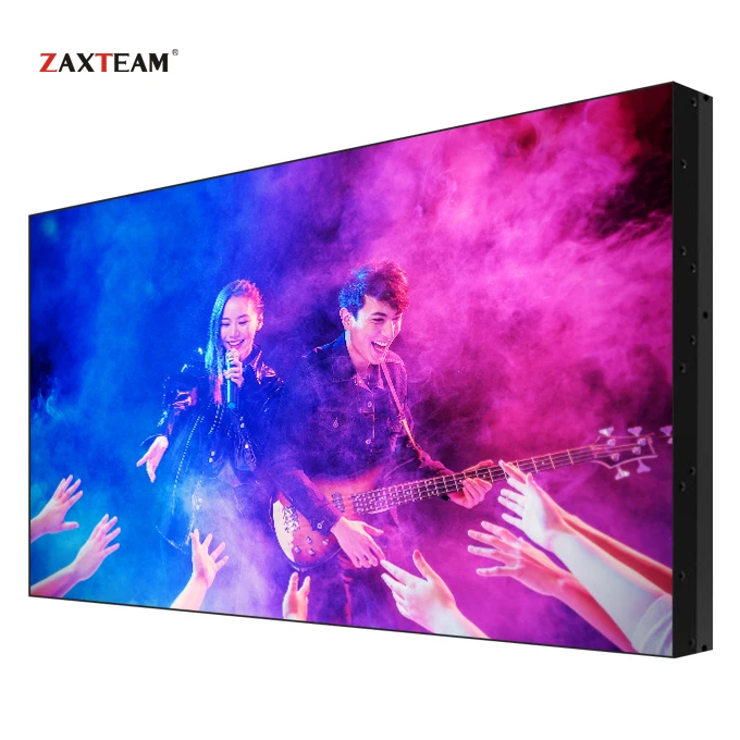 2x2 3x3 4x4 High Quality Narrow Bezel Full Color Video Wall with Frameless LCD Monitor 16:9 LED Backlight Support PIP POP