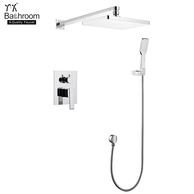 Kaiping кран 100% латунь корпус хром одной ручкой в стене смесители для душа современный набор для душа