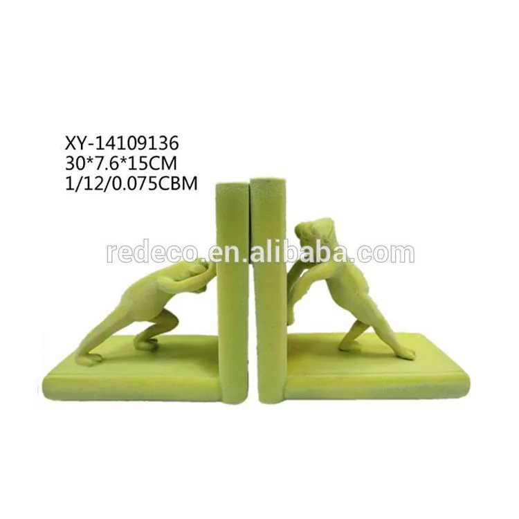 Персонализированные смолы стекались Лягушка Пользовательские bookends