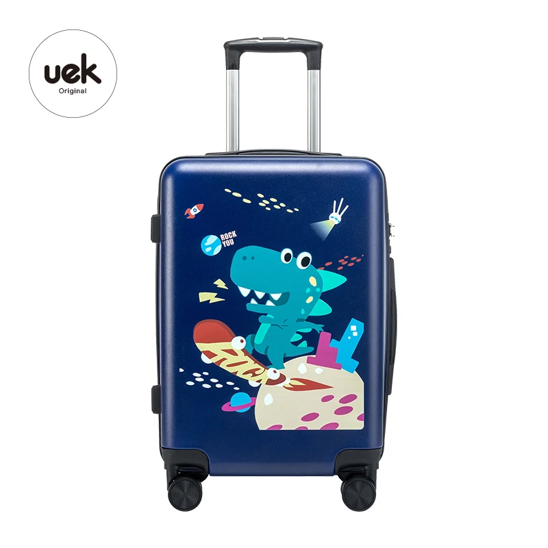 
Uek Kids Large Capacity luggage 18inch kids travel suitcase Cartoon 
