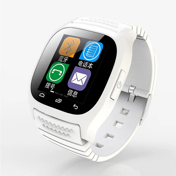 Multi function Sport waterproof Smartwatch Blue tooth Dial Android T8 Pedometer M26 Smart Watch