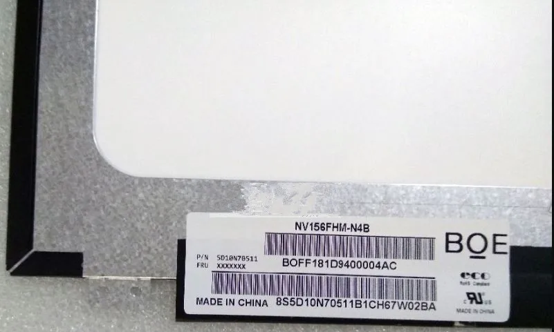 NV156FHM-N4B 144HZ FHD 15.6' 1200:1 Slim Screen Display for Gaming