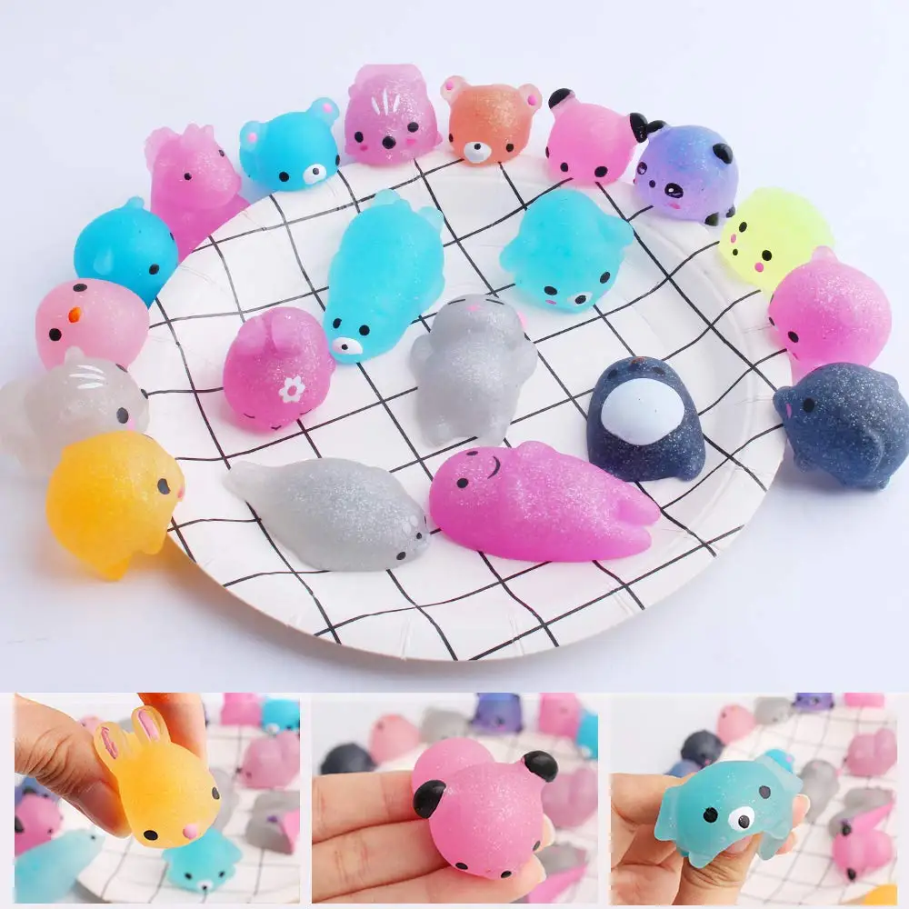 Распродажа 20 шт. блестящих мягких животных Mochi для детей и взрослых