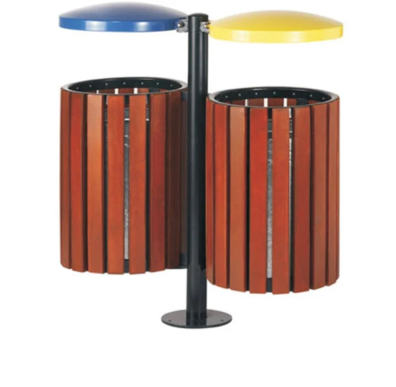 Открытый Сад мусорное ведро древесный мусор может открытый мусор мусорное ведро, снаружи мусорное ведро