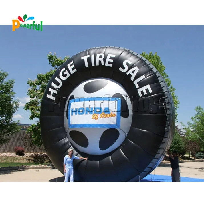 inflatable advertising giant inflatable tire blow up car tire balloon