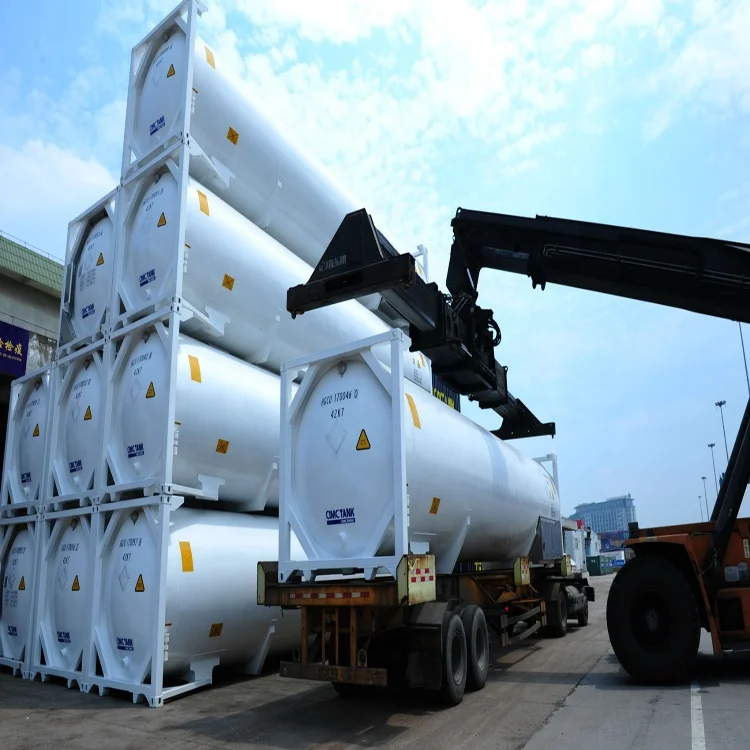
T75 LNG ISO tank container can be shipped by road, railway and sea 