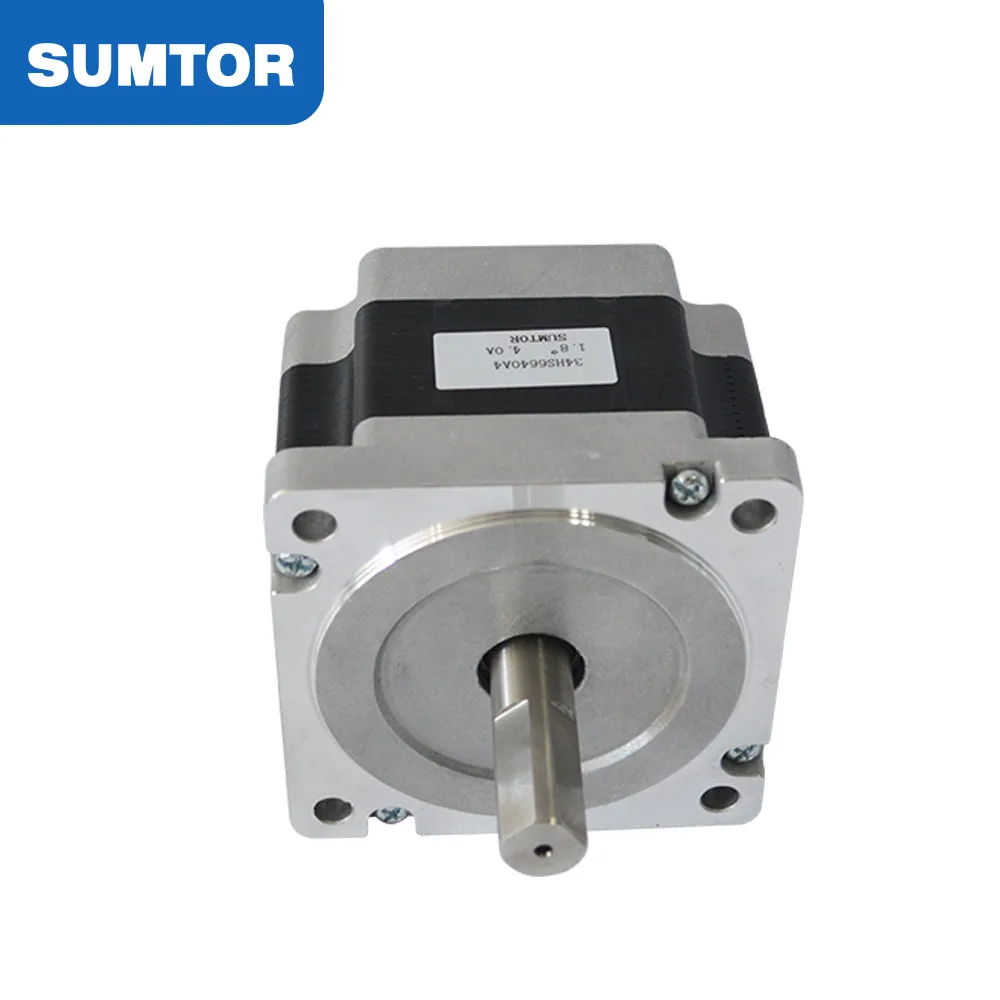 66 мм длина 4A ток 3N.m удерживающий момент 2 фазы 4-проводные станки с чпу 220v гибридный шаговый двигатель nema34 с высоким кр