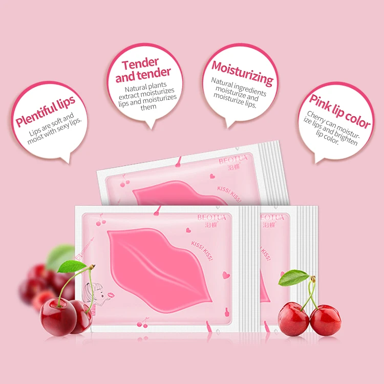 OEM ODM moisturizing improve drying lip sheet nourishing mascarillas facial lip mask for winter