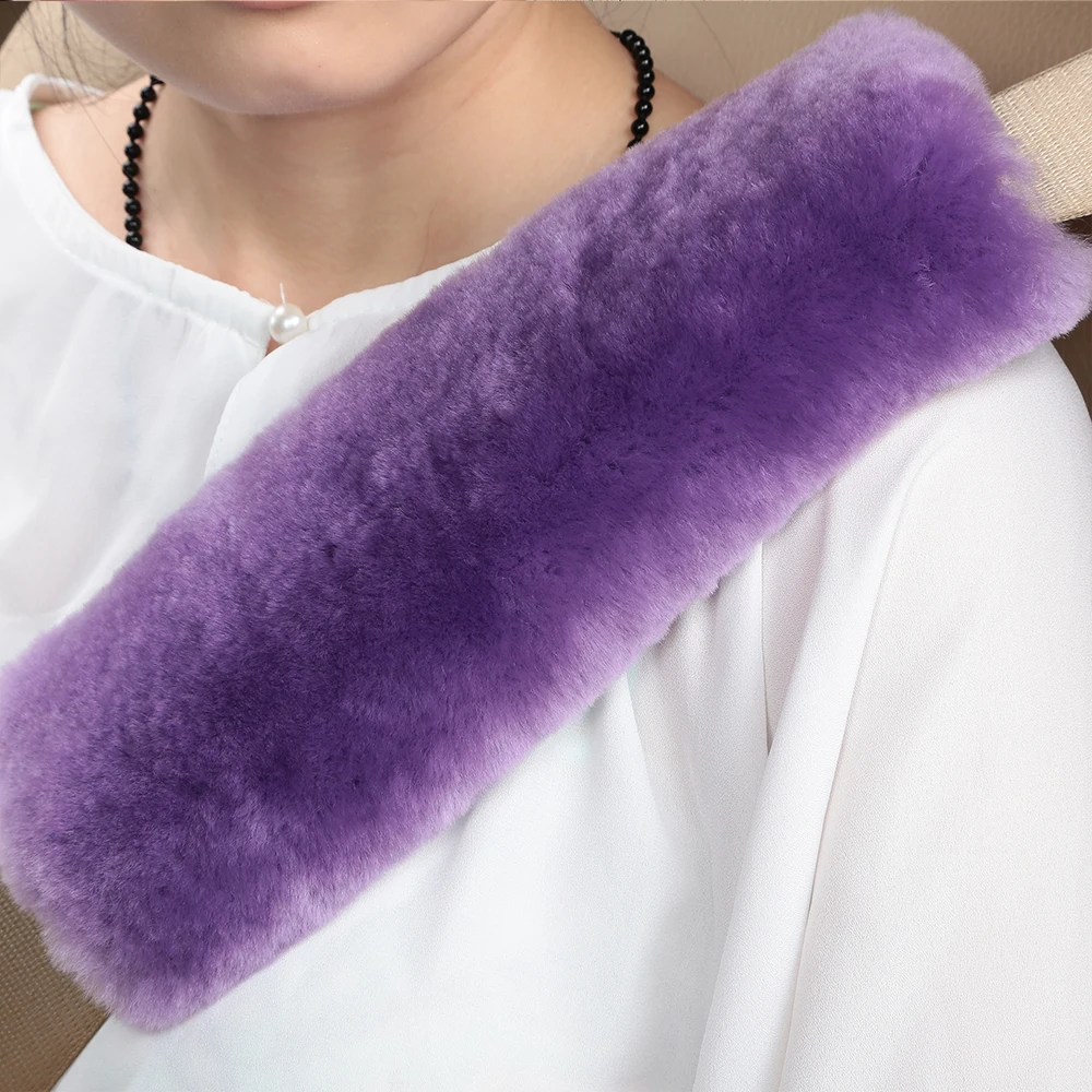 Меховой чехол для автомобильного ремня безопасности из австралийской высококачественной овчины